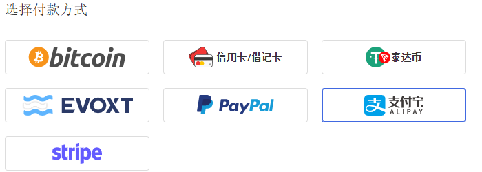 Evoxt云服务器的付费支付方式